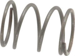 Value Collection - 0.36" OD, 0.032" Wire, 1/2" Free Length, Music Wire Compression Stock Springs Spring - 15.26 Lb Spring Rating - Exact Tool & Supply