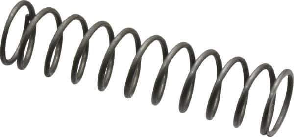 Value Collection - 0.36" OD, 0.032" Wire, 1-1/2" Free Length, Music Wire Compression Stock Springs Spring - 4.3 Lb Spring Rating - Exact Tool & Supply