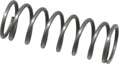 Value Collection - 0.36" OD, 0.035" Wire, 1" Free Length, Music Wire Compression Stock Springs Spring - 9.32 Lb Spring Rating - Exact Tool & Supply