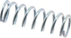 Value Collection - 0.36" OD, 0.041" Wire, 1" Free Length, Music Wire Compression Stock Springs Spring - 16.53 Lb Spring Rating - Exact Tool & Supply