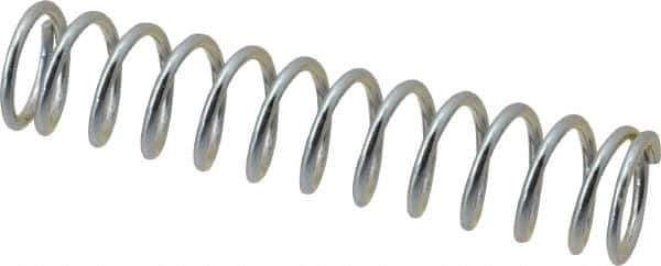 Value Collection - 0.36" OD, 0.041" Wire, 1-3/4" Free Length, Music Wire Compression Stock Springs Spring - 9.09 Lb Spring Rating - Exact Tool & Supply