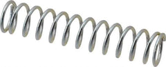 Value Collection - 0.36" OD, 0.041" Wire, 1-3/4" Free Length, Music Wire Compression Stock Springs Spring - 9.09 Lb Spring Rating - Exact Tool & Supply