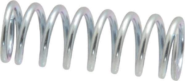 Value Collection - 0.36" OD, 0.047" Wire, 1" Free Length, Music Wire Compression Stock Springs Spring - 27.84 Lb Spring Rating - Exact Tool & Supply