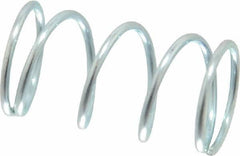 Value Collection - 0.42" OD, 0.035" Wire, 3/4" Free Length, Music Wire Compression Stock Springs Spring - 10.16 Lb Spring Rating - Exact Tool & Supply