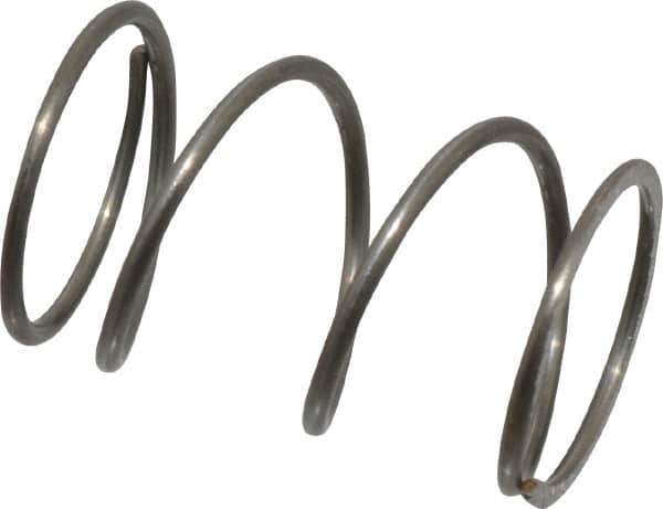 Value Collection - 0.48" OD, 0.035" Wire, 3/4" Free Length, Music Wire Compression Stock Springs Spring - 8.53 Lb Spring Rating - Exact Tool & Supply