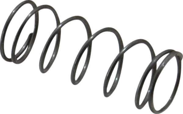 Value Collection - 0.48" OD, 0.035" Wire, 1-1/4" Free Length, Music Wire Compression Stock Springs Spring - 4.91 Lb Spring Rating - Exact Tool & Supply