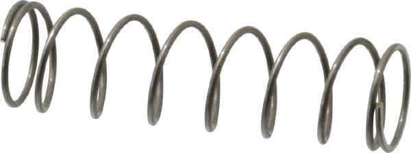 Value Collection - 0.48" OD, 0.035" Wire, 1-3/4" Free Length, Music Wire Compression Stock Springs Spring - 3.45 Lb Spring Rating - Exact Tool & Supply