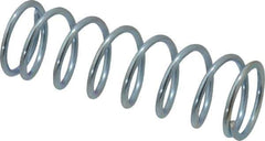Value Collection - 0.48" OD, 0.047" Wire, 1-1/2" Free Length, Music Wire Compression Stock Springs Spring - 10.9 Lb Spring Rating - Exact Tool & Supply