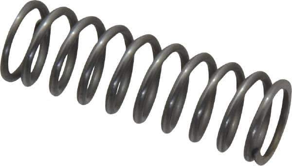 Value Collection - 0.48" OD, 0.054" Wire, 1-1/2" Free Length, Music Wire Compression Stock Springs Spring - 18.01 Lb Spring Rating - Exact Tool & Supply