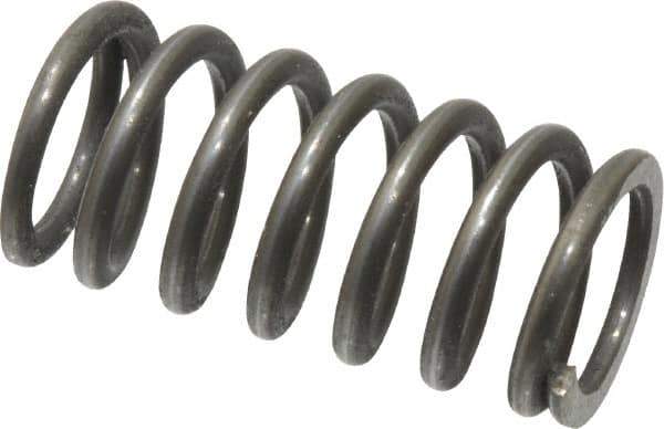 Value Collection - 0.48" OD, 0.062" Wire, 1" Free Length, Music Wire Compression Stock Springs Spring - 48.2 Lb Spring Rating - Exact Tool & Supply