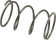 Value Collection - 0.6" OD, 0.041" Wire, 1" Free Length, Music Wire Compression Stock Springs Spring - 7.8 Lb Spring Rating - Exact Tool & Supply