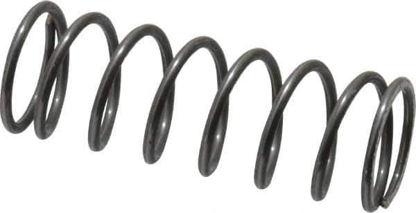 Value Collection - 0.6" OD, 0.054" Wire, 1-3/4" Free Length, Music Wire Compression Stock Springs Spring - 11.33 Lb Spring Rating - Exact Tool & Supply