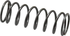 Value Collection - 0.6" OD, 0.054" Wire, 1-3/4" Free Length, Music Wire Compression Stock Springs Spring - 11.33 Lb Spring Rating - Exact Tool & Supply
