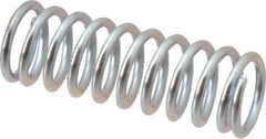 Value Collection - 0.6" OD, 0.072" Wire, 1-3/4" Free Length, Music Wire Compression Stock Springs Spring - 30.3 Lb Spring Rating - Exact Tool & Supply