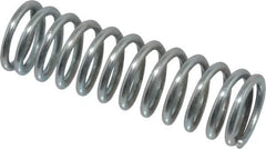 Value Collection - 0.6" OD, 0.072" Wire, 2" Free Length, Music Wire Compression Stock Springs Spring - 26.22 Lb Spring Rating - Exact Tool & Supply