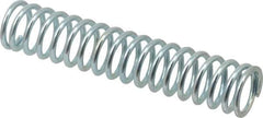 Value Collection - 0.6" OD, 0.072" Wire, 3" Free Length, Music Wire Compression Stock Springs Spring - 17.04 Lb Spring Rating - Exact Tool & Supply