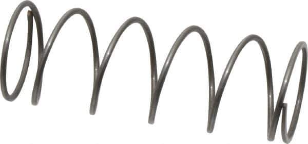 Value Collection - 0.72" OD, 0.047" Wire, 2" Free Length, Music Wire Compression Stock Springs Spring - 4.54 Lb Spring Rating - Exact Tool & Supply