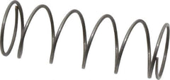 Value Collection - 0.72" OD, 0.047" Wire, 2" Free Length, Music Wire Compression Stock Springs Spring - 4.54 Lb Spring Rating - Exact Tool & Supply