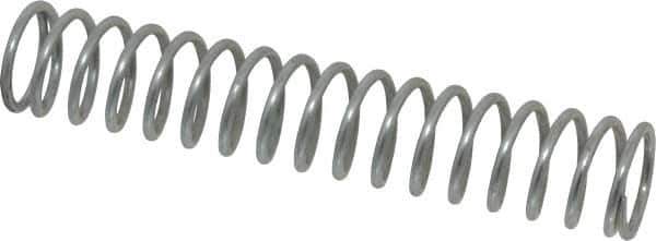 Value Collection - 0.72" OD, 0.072" Wire, 4" Free Length, Music Wire Compression Stock Springs Spring - 9.13 Lb Spring Rating - Exact Tool & Supply