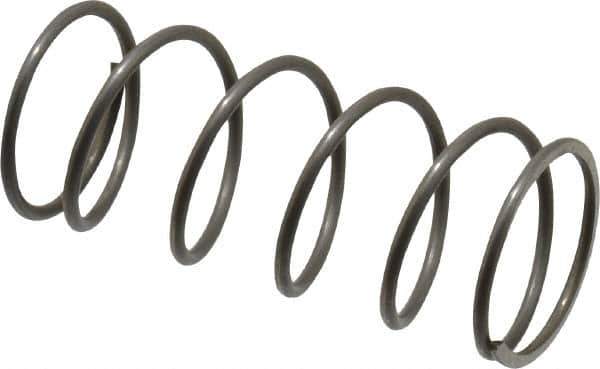 Value Collection - 0.85" OD, 0.062" Wire, 2" Free Length, Music Wire Compression Stock Springs Spring - 8.91 Lb Spring Rating - Exact Tool & Supply