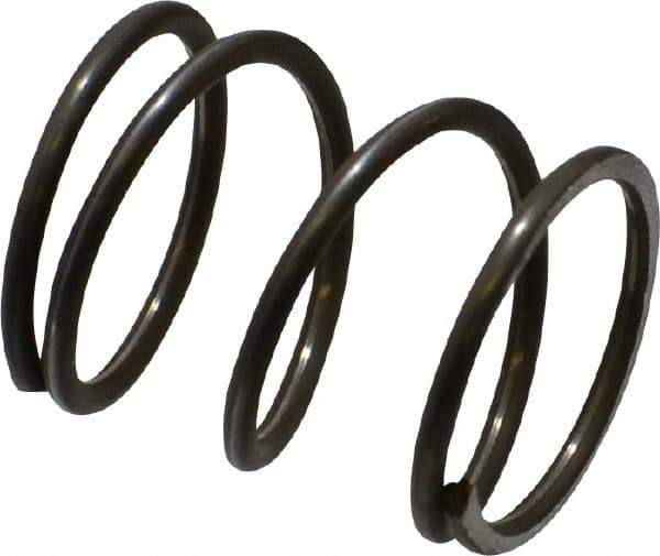Value Collection - 0.85" OD, 0.072" Wire, 1" Free Length, Music Wire Compression Stock Springs Spring - 31.91 Lb Spring Rating - Exact Tool & Supply