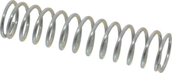 Value Collection - 0.85" OD, 0.08" Wire, 3-1/2" Free Length, Music Wire Compression Stock Springs Spring - 11.63 Lb Spring Rating - Exact Tool & Supply
