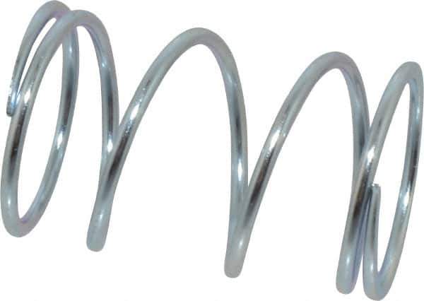 Value Collection - 0.975" OD, 0.072" Wire, 1-1/2" Free Length, Music Wire Compression Stock Springs Spring - 16.61 Lb Spring Rating - Exact Tool & Supply