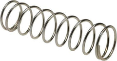 Value Collection - 0.975" OD, 0.072" Wire, 3-1/2" Free Length, Music Wire Compression Stock Springs Spring - 6.71 Lb Spring Rating - Exact Tool & Supply
