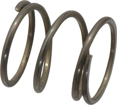 Value Collection - 0.975" OD, 0.08" Wire, 1" Free Length, Music Wire Compression Stock Springs Spring - 37.8 Lb Spring Rating - Exact Tool & Supply