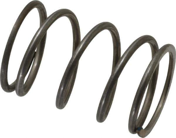 Value Collection - 0.975" OD, 0.08" Wire, 1-1/2" Free Length, Music Wire Compression Stock Springs Spring - 23.69 Lb Spring Rating - Exact Tool & Supply