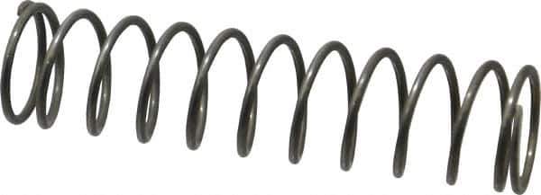 Value Collection - 0.975" OD, 0.08" Wire, 4" Free Length, Music Wire Compression Stock Springs Spring - 8.26 Lb Spring Rating - Exact Tool & Supply