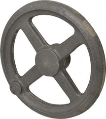 Morton Machine Works - 8", 4 Spoke Straight Handwheel - 1.9" Hub, Cast Iron, Plain Finish - Exact Tool & Supply