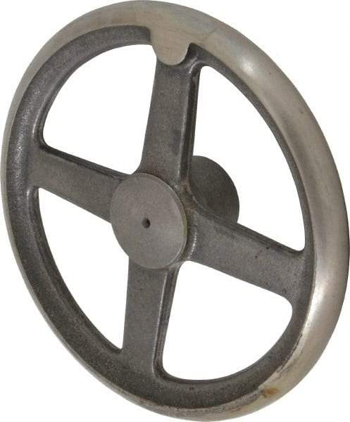 Morton Machine Works - 10", 4 Spoke Straight Handwheel - 2.3" Hub, Cast Iron, Plain Finish - Exact Tool & Supply