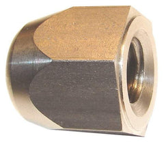 Morton Machine Works - 1/2-13" UNC, 7/8" Width Across Flats, Black Oxide Finish, Steel Acorn Nut - 15/16" Overall Height, TCMAI - Exact Tool & Supply