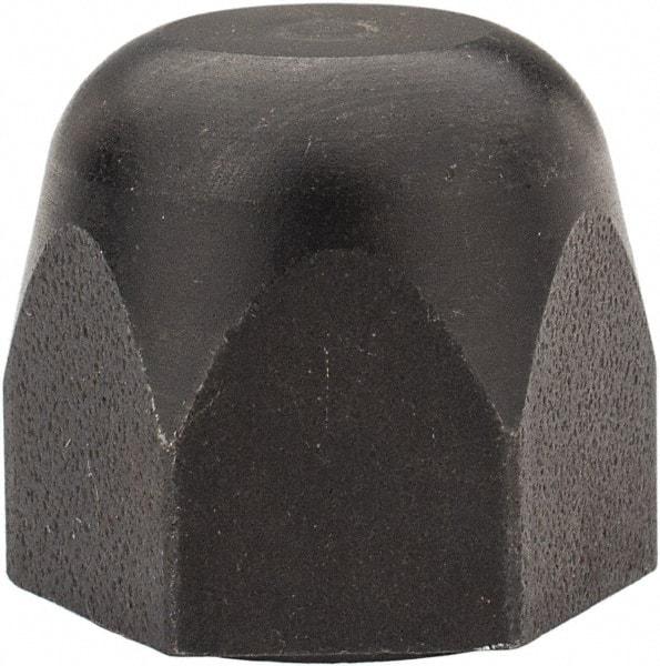 Morton Machine Works - 3/8-16" UNC, 3/4" Width Across Flats, Black Oxide Finish, Steel Acorn Nut - 3/4" Overall Height, TCMAI - Exact Tool & Supply