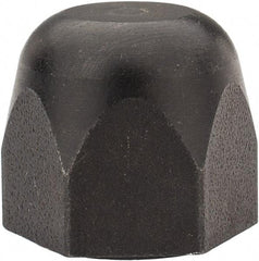 Morton Machine Works - 3/8-16" UNC, 3/4" Width Across Flats, Black Oxide Finish, Steel Acorn Nut - 3/4" Overall Height, TCMAI - Exact Tool & Supply