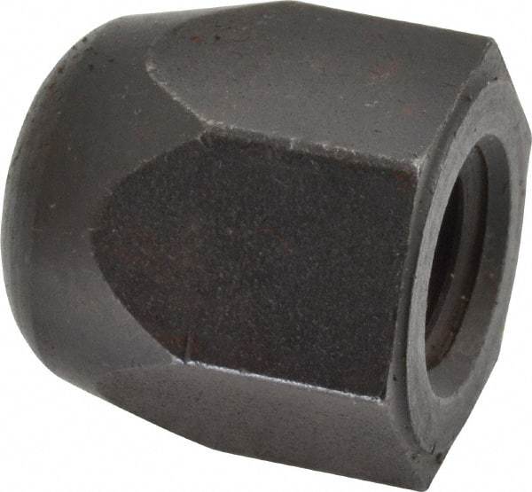 Morton Machine Works - 5/8-11" UNC, 1-1/16" Width Across Flats, Black Oxide Finish, Steel Acorn Nut - 1-3/16" Overall Height, TCMAI - Exact Tool & Supply