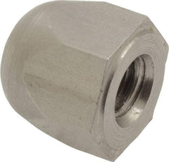 Morton Machine Works - 5/16-18" UNC, 5/8" Width Across Flats, Uncoated, Stainless Steel Acorn Nut - 5/8" Overall Height, Grade 303, TCMAI - Exact Tool & Supply