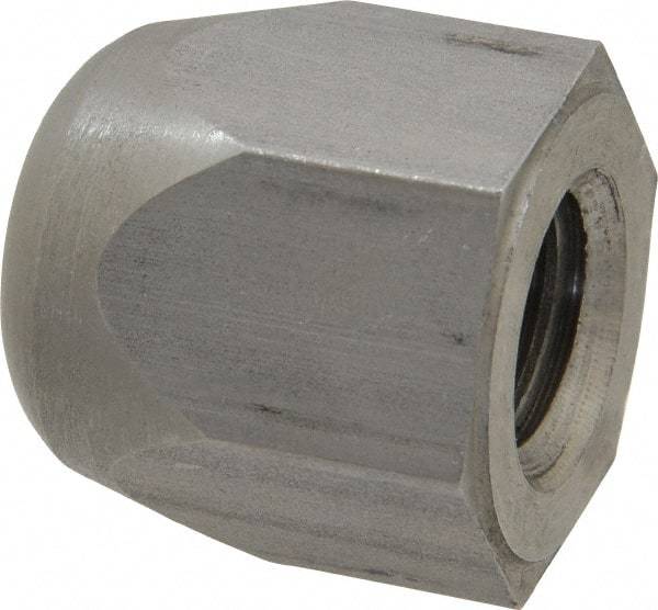 Morton Machine Works - 5/8-11" UNC, 1-1/16" Width Across Flats, Uncoated, Stainless Steel Acorn Nut - 1-3/16" Overall Height, Grade 303, TCMAI - Exact Tool & Supply