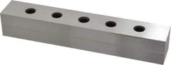 Value Collection - 6" Long x 1" High x 1/2" Thick, Tool Steel Two Face Parallel - 0.0003" Parallelism, Sold as Individual - Exact Tool & Supply
