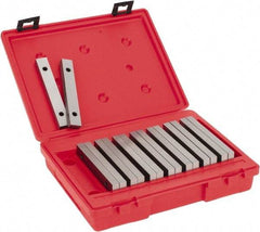 Value Collection - 16 Piece, 6 Inch Long Tool Steel Parallel Set - 7/8 to 1-3/4 Inch High, 1/2 to 1/2 Inch Thick, 55-62 RC Hardness, Sold as 8 Pair - Exact Tool & Supply