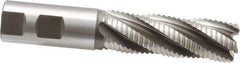Hertel - 1" Diam, Coarse Pitch, 3" LOC, 5 Flute Cobalt Roughing Square End Mill - Uncoated, 5-1/2" OAL, 1" Shank Diam, Single End, 30° Helix - Exact Tool & Supply