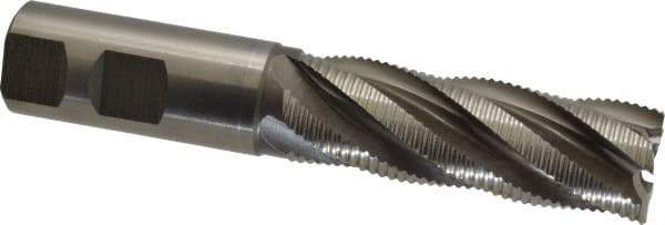 Hertel - 1" Diam, Fine Pitch, 3" LOC, 5 Flute Cobalt Roughing Square End Mill - Uncoated, 5-1/2" OAL, 1" Shank Diam, Single End, 30° Helix - Exact Tool & Supply