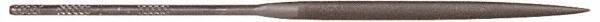 Grobet - 5-1/2" Needle Precision Swiss Pattern Marking File - Round Handle - Exact Tool & Supply