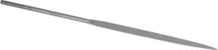 Grobet - 6-1/4" Needle Precision Swiss Pattern Marking File - Round Handle - Exact Tool & Supply