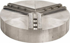 H & R Manufacturing - 11" Chuck Capacity, 1.5mm x 60° Serrated Attachment, Round Soft Lathe Chuck Jaw - 3 Jaws, Aluminum, 1.181" Btw Mount Hole Ctrs, 5" Long x 10" Wide x 2" High, 0.63" Groove, 12mm Fastener - Exact Tool & Supply