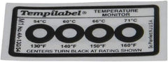 Tempil - 54/60/66/71°C Temp Indicating Label - Exact Tool & Supply