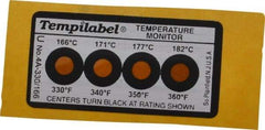Tempil - 166/171/177/182°C Temp Indicating Label - Exact Tool & Supply