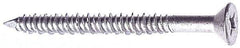 Made in USA - 1/4" Diam, 3-1/4" OAL, Phillips Drive, Concrete Screw & Masonry Fastener - Stainless Steel, Climashield Finish, Includes Drill Bit - Exact Tool & Supply