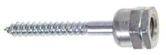 ITW Buildex - 3/8" Zinc-Plated Steel Vertical (End Drilled) Mount Threaded Rod Anchor - 5/8" Diam x 1-1/2" Long, 970 Lb Ultimate Pullout, For Use with Steel - Exact Tool & Supply